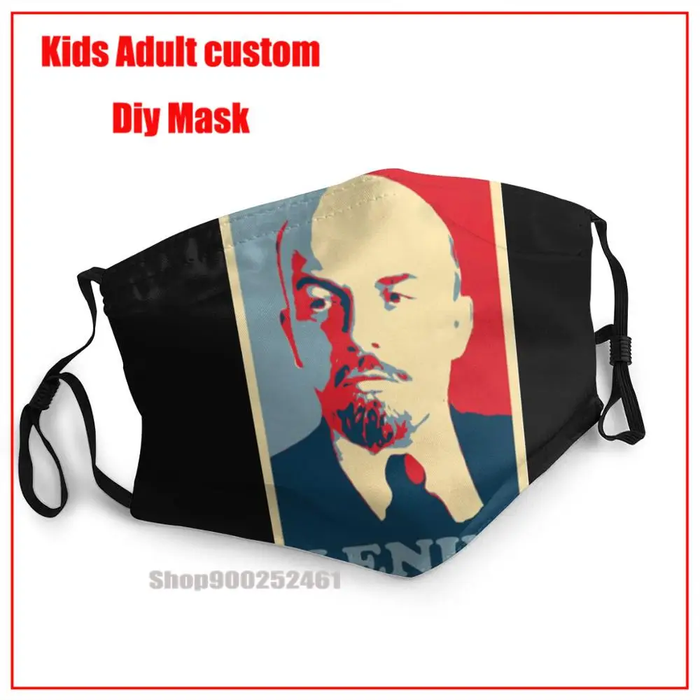 

CCCP советский лидер Ленин DIY маска для лица модная моющаяся многоразовая маска для лица детская маска для рта с дизайном смешная многоразова...
