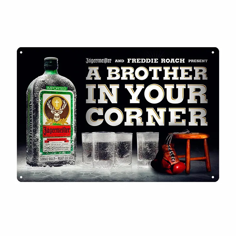 Jagermeister винтажная металлическая жестяная вывеска, украшение для паба, бара, олень, пивная рекламная тарелка, ликер, пивная настенная наклейка, домашний декор, N276 - Цвет: U