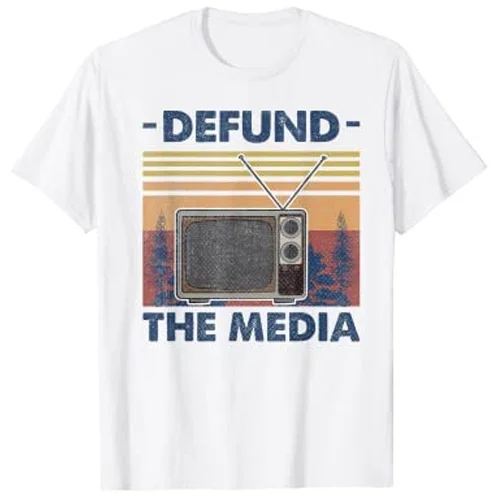 

Retro Vintage Defund The Media T-Shirt