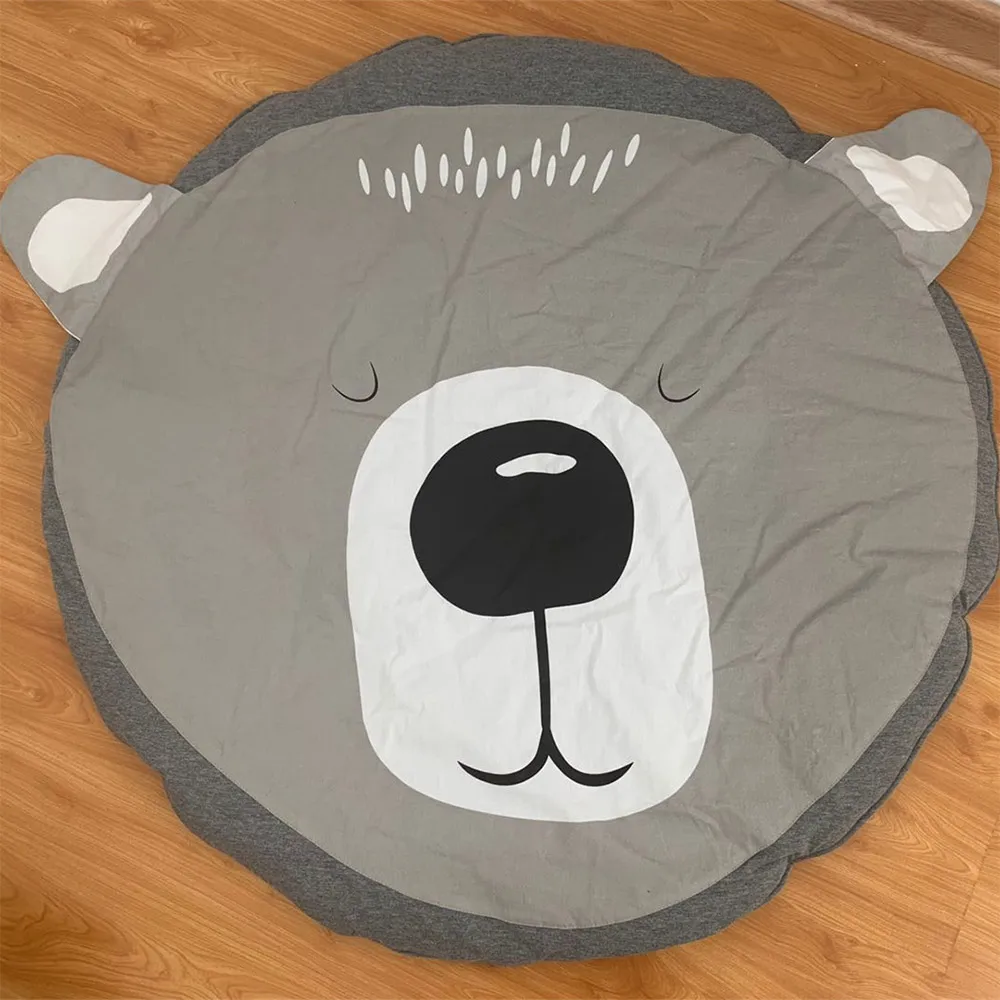 Мультяшный детский коврик хлопковый игровой одеяло для ползания детские игрушки