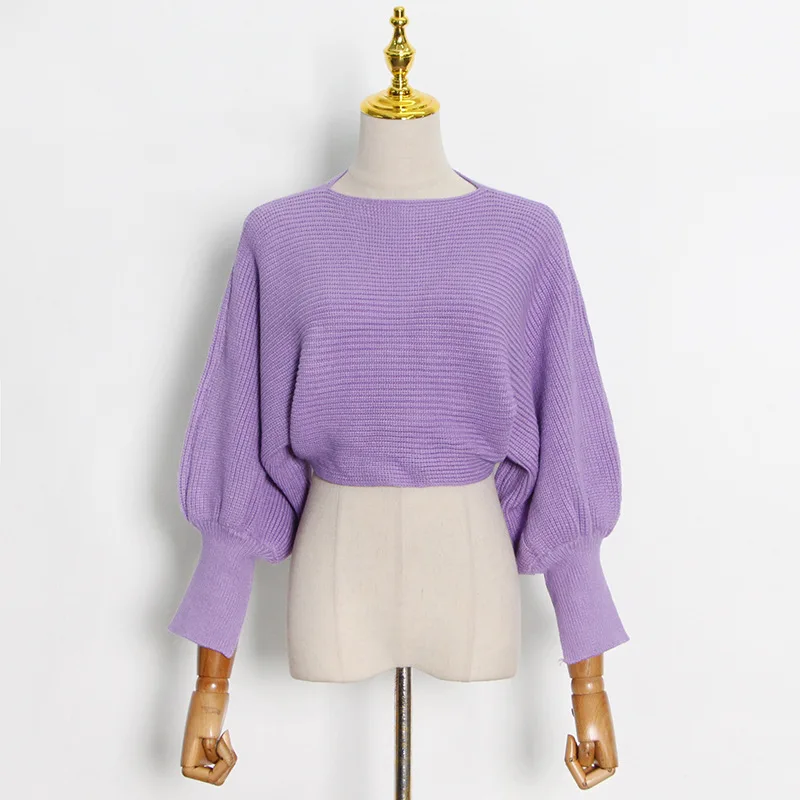

Autumn and winter women's warm sweater fashion knit pullover feminine casual loose knit sweater F0835