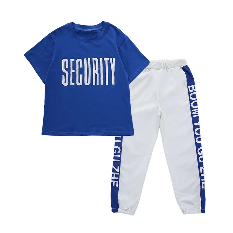 

Girls Suit Summer 2020 New Loose Summer Children's Two-Piece Set O-neck Girl's Short-Sleeved Sports Pants teen girls clothing