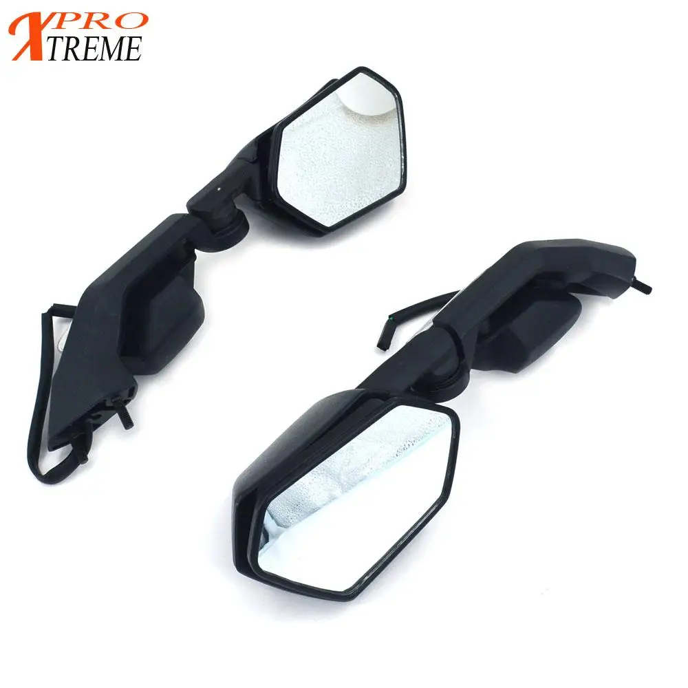 

Motorcycle Rearview Mirrors Motorbike 8mm 10mm Black Side Mirrors For KAWASAKI ZX 10R ZX10R 2008-2011 ZX 6R ZX6R 2005 2006-2008