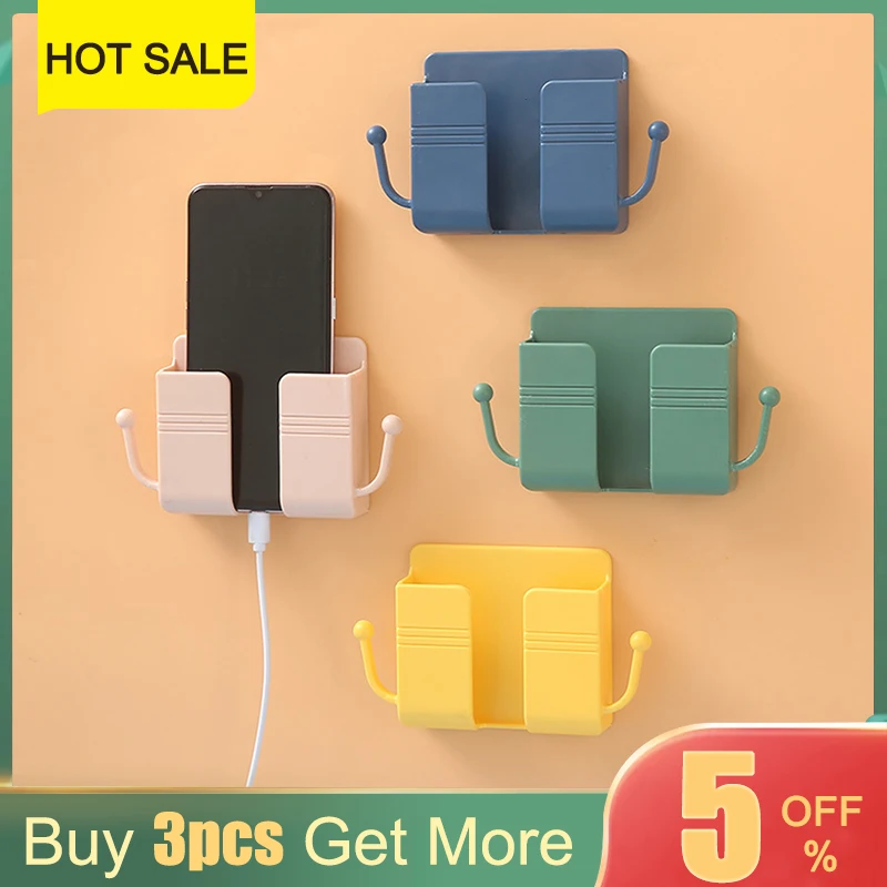 

Wall Mounted Socket Storage Shelf Mobile Phone Charging Organizer Remote Control Storage Box Phone Plug Wall Holder Stand Rack