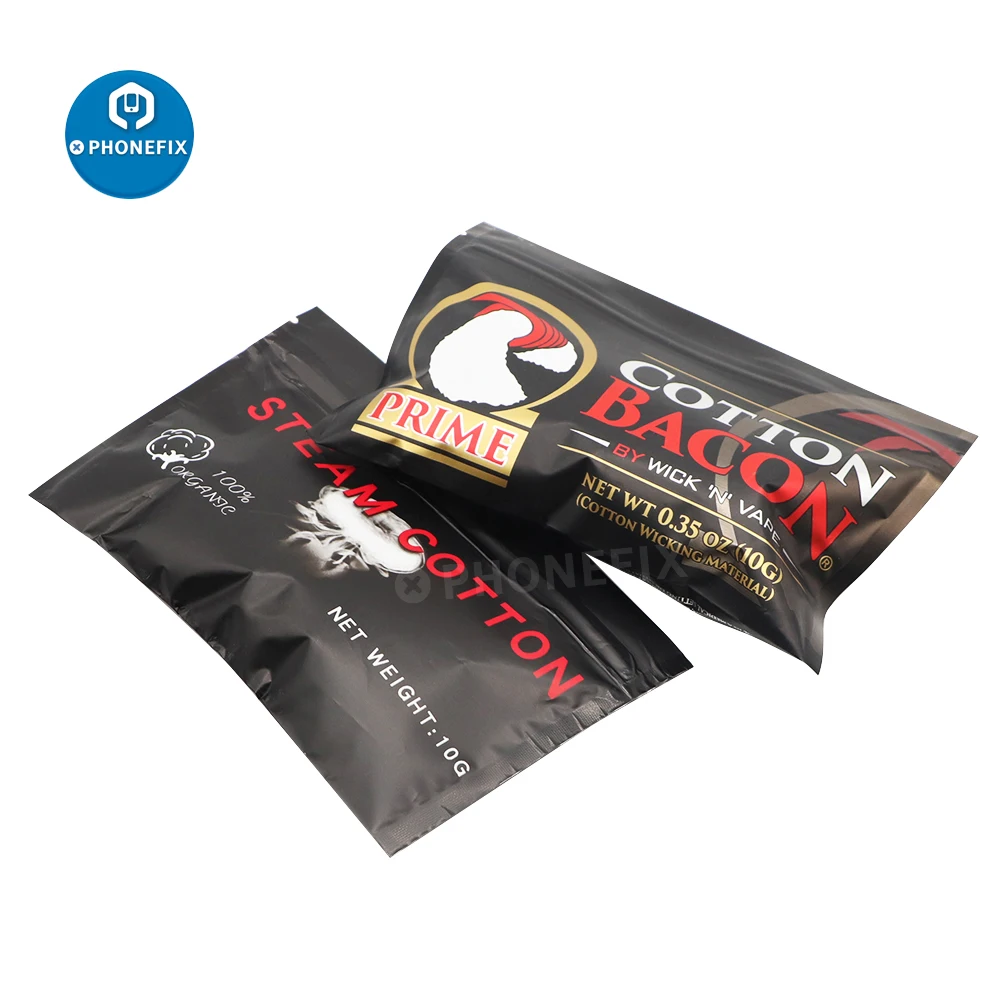 

Органический хлопок Bacon Kendo Vape Cottons электронная сигарета хлопок для RDA RBA бак атомайзер нагрев DIY атомайзер хлопок