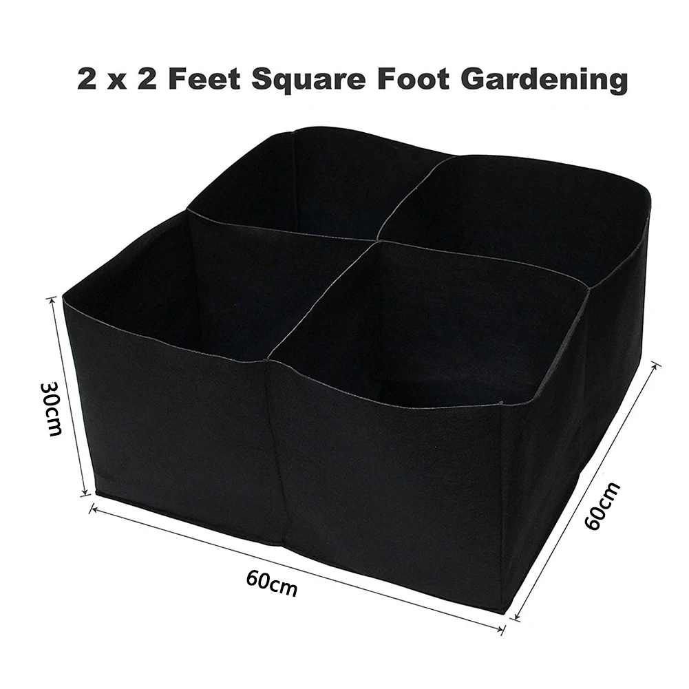 

Divided Raised Vegetable Bed Breathable Planting Container Grow Bag