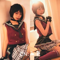 Cosplay Costume Anime Bang Dream Hazawa Tsugumi Afterglow Dresses Christmas Halloween Free shipping CG423