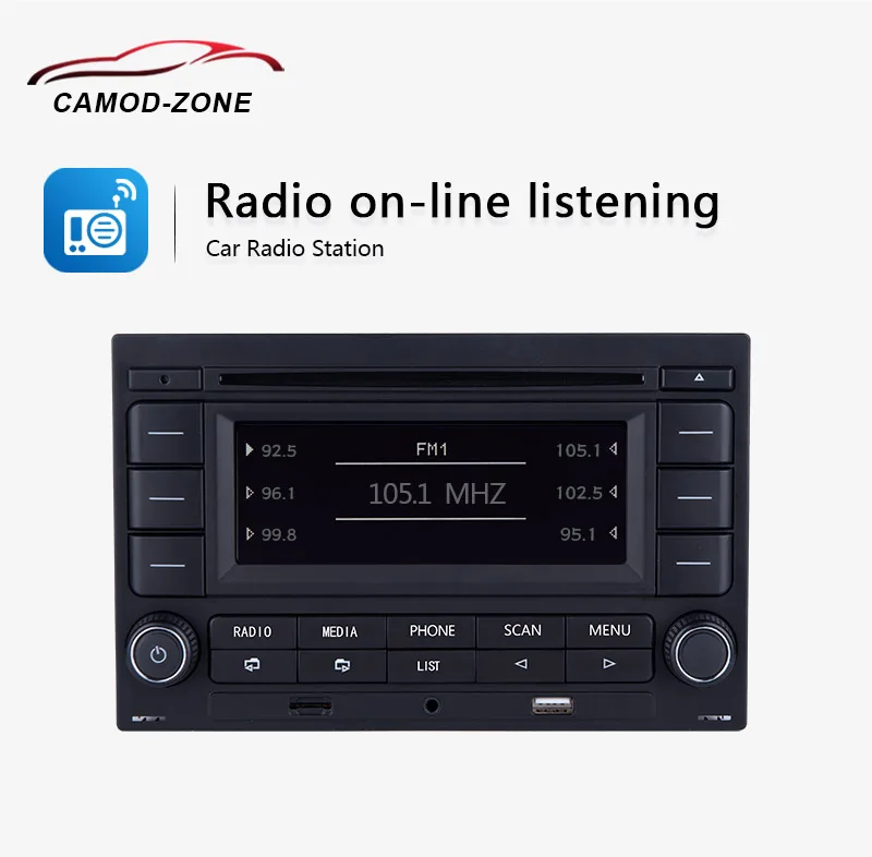 Автомагнитола Bluetooth RCN210 CD-плеер USB MP3 AUX 31G 035 185 для VW Polo 9N Golf Jetta MK4 Passat B5 RCN 210