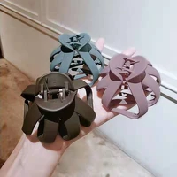 women solid color hair craw plastic large size hair accessories shark clip bath plate hairclip hairpin versatile gripping clips