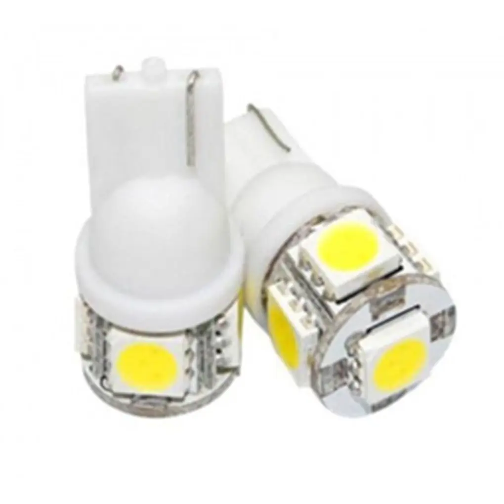 

10pcs T10 5050 5SMD LED Car Interior Light Signal Lamps Wedge Light Bulbs White
