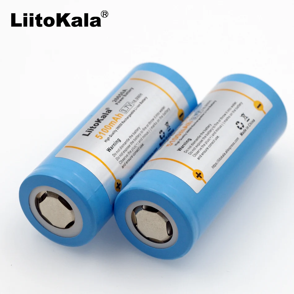 Аккумулятор LiitoKala 26650-55A 5000 мАч 20 А 3 6 В 26650 литий-ионный 7 в | Электроника