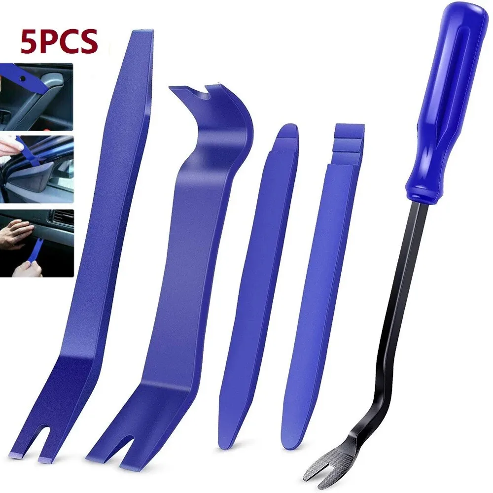 

Wholesale 5PCS Durable Blue Plastic Car Trim Removal Tool Kit Set Door Panel Fastener Auto Dashboard Plastic Tools Remover
