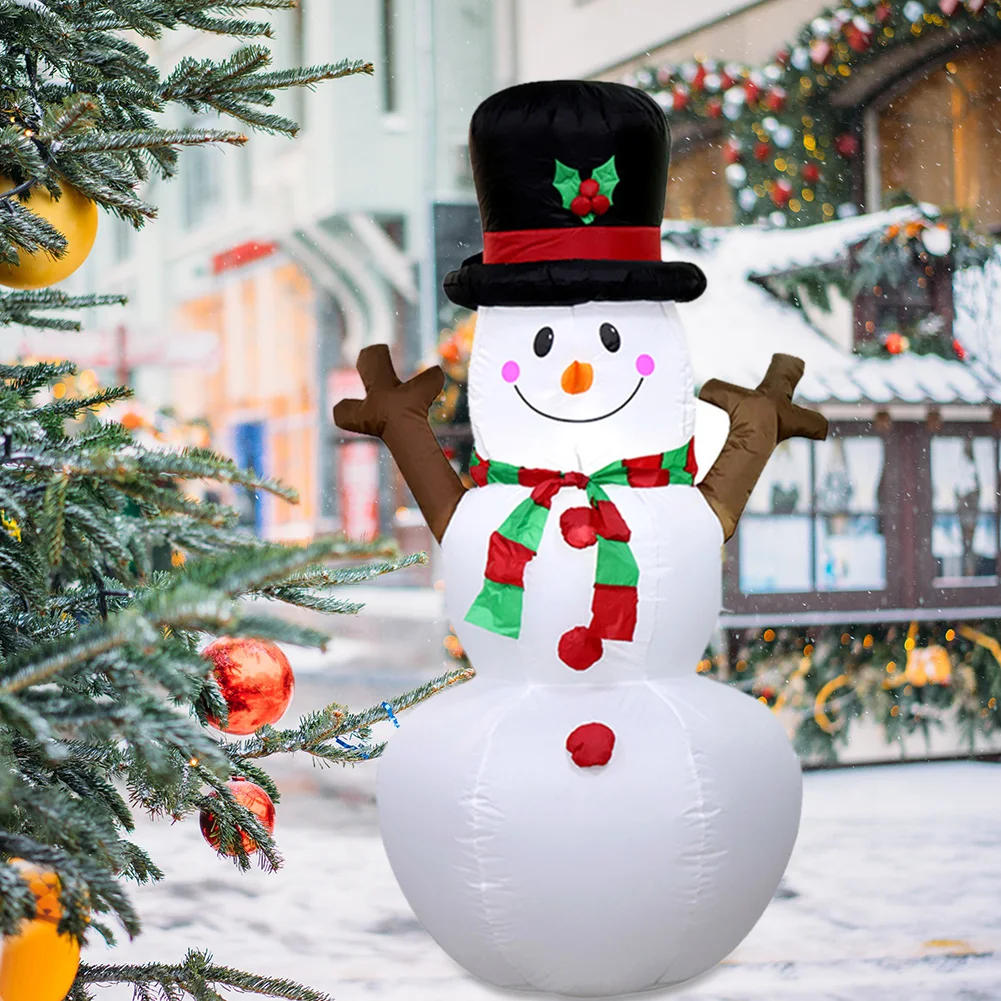 

1.6m Christmas Inflatable Snowman Christmas Decorations Tree Branch Blow Up New Year Party Outdoor Yard Ornaments for Kids Toys