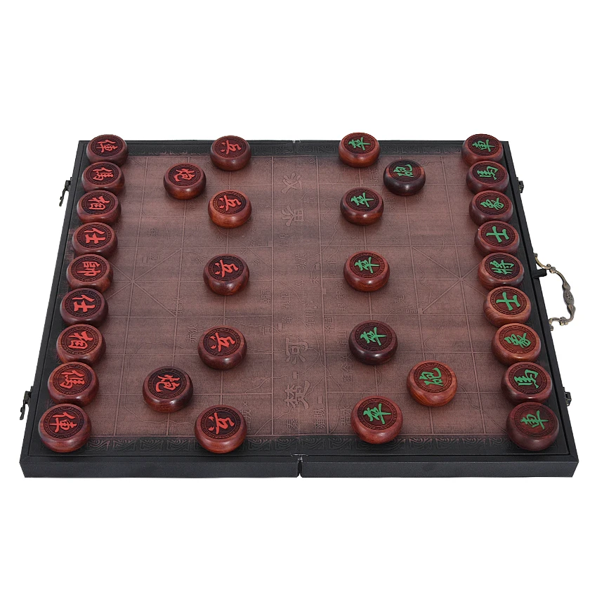 Высококачественные китайские шахматы из африканского палисандра складные 32
