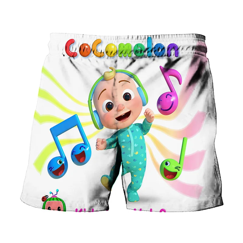 

Cocomelon New 3D Beach Pants Boys Girls Swimsuit Summer Print Casual Seaside kids Swimming trunks for boy 2021 Children's 4-14T