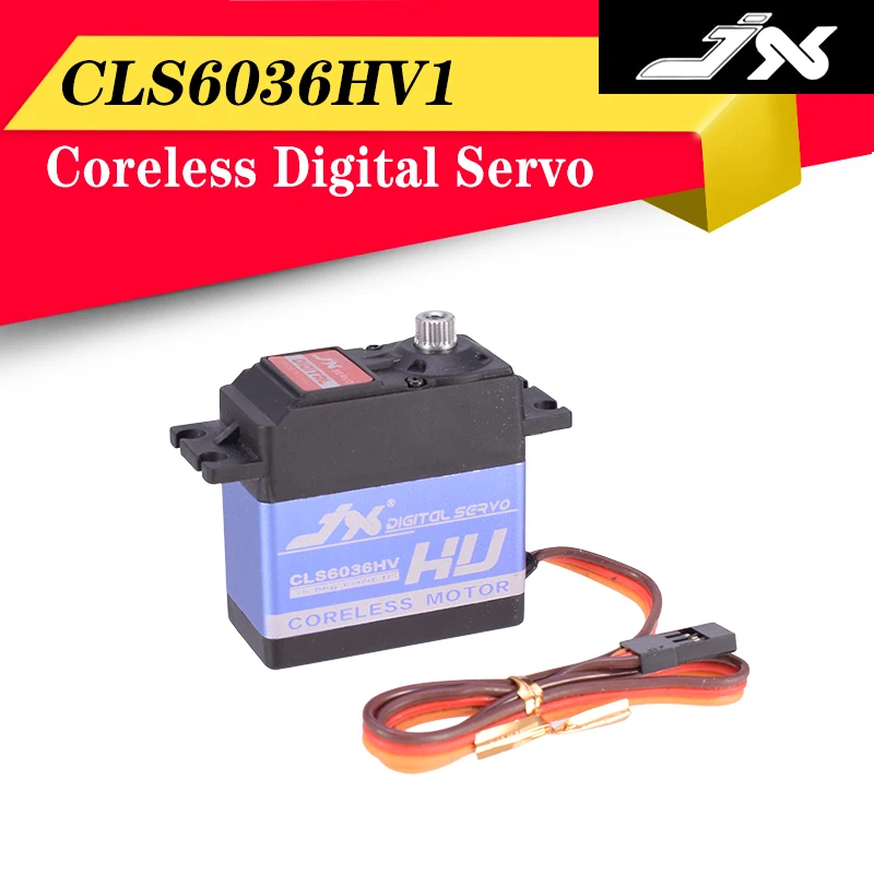 

Сервопривод JX Servo CLS6036HV, 35,6 кг, алюминиевый корпус, металлическая шестерня, без сердечника, цифровой сервопривод для радиоуправляемых вертол...