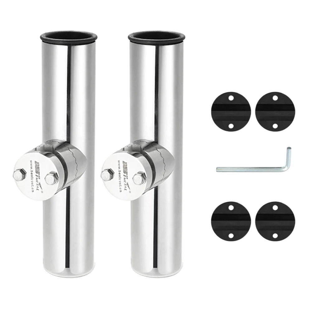 

Стойка для хранения удочек из нержавеющей стали для лодок и морских рельсов 3/4-1-1/4 дюйма