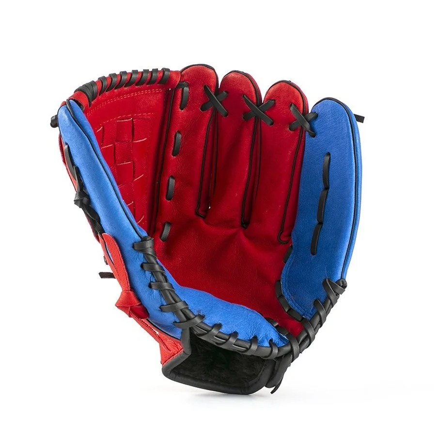 Pigskin Red Baseball Glove Left Hand Leather Men Baseball Glove Adults Softball Guantillas Beisbol Sportswear Accessories EI50BG