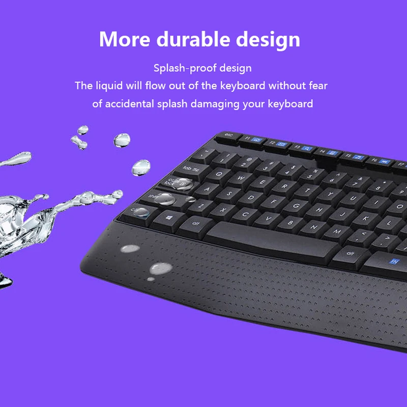 Logitech MK345 беспроводная клавиатура Мышь комбо для портативных ПК оптическая