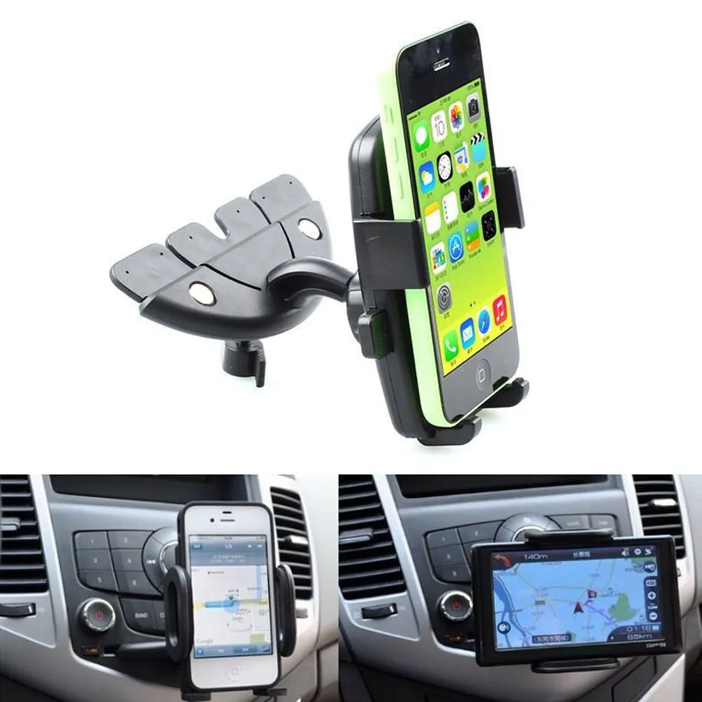 

Универсальный автомобильный держатель-подставка с CD-слотом для iPhone, Samsung и других телефонов с поворотом на 360 градусов