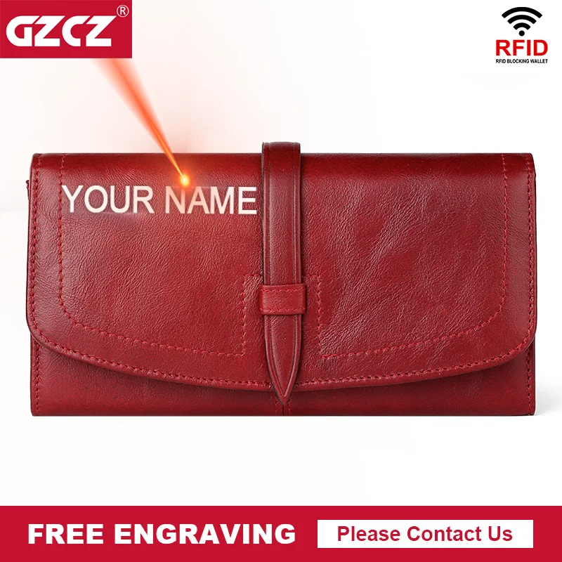 Женский кошелек из 100% воловьей кожи с держателем для карт Модный женский клатч