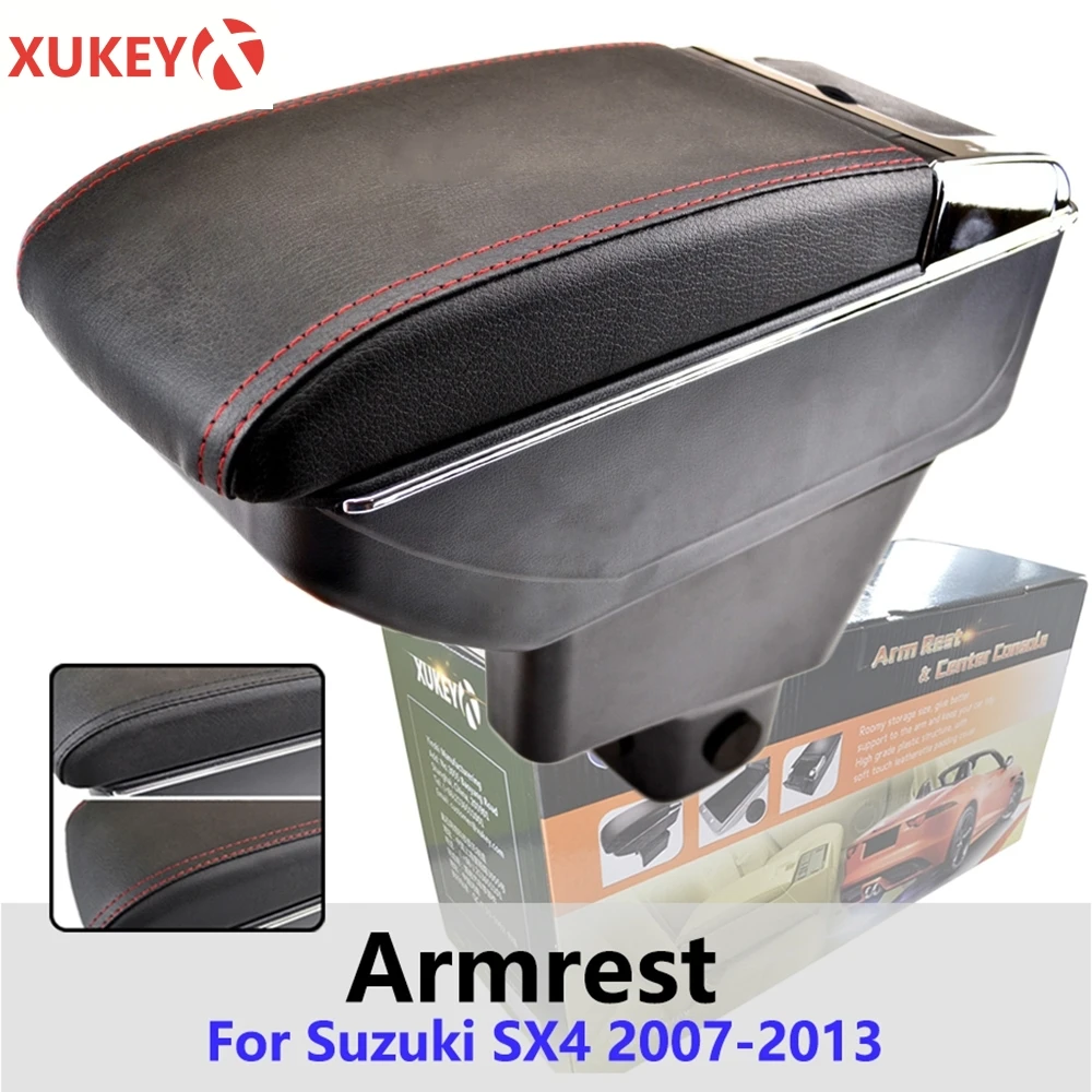 Xukey подлокотник для Suzuki SX4 2007 2013 2008 2009 2010 2011 консоли центр хранения стайлинга