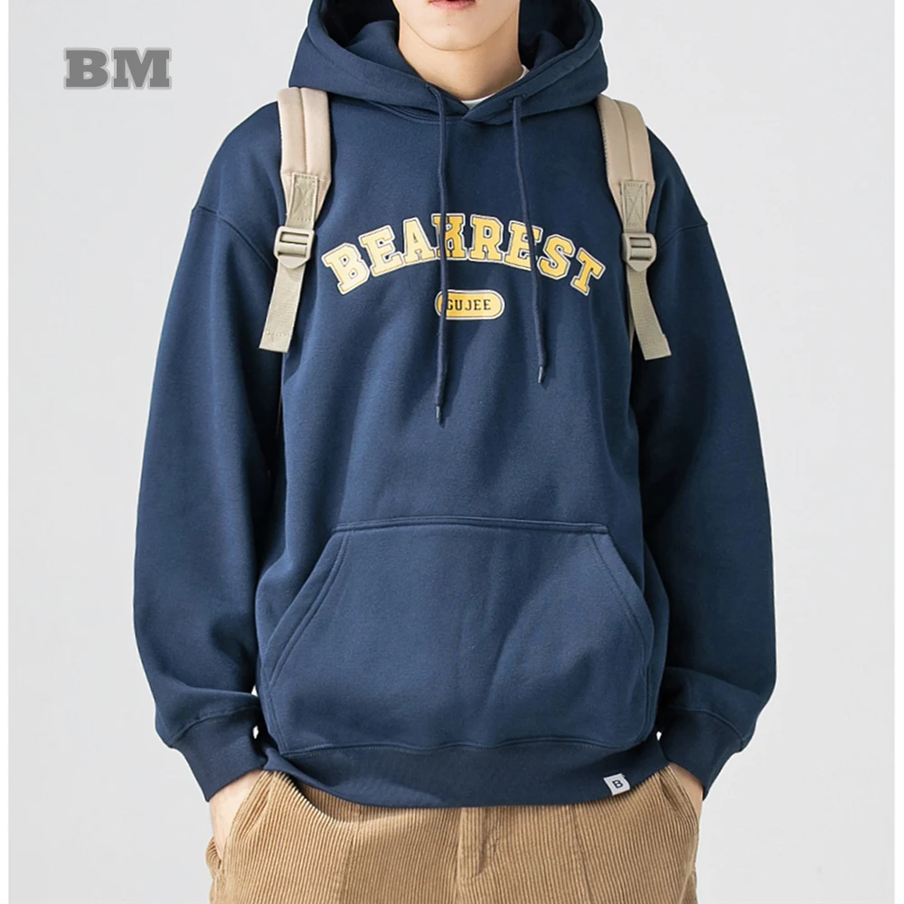 

Autumn Winter Streetwear Fashion Letter Print Oversize Hoodie Korean Couple Fleece Clothes Men Women Harajuku Padded Sweatshirt