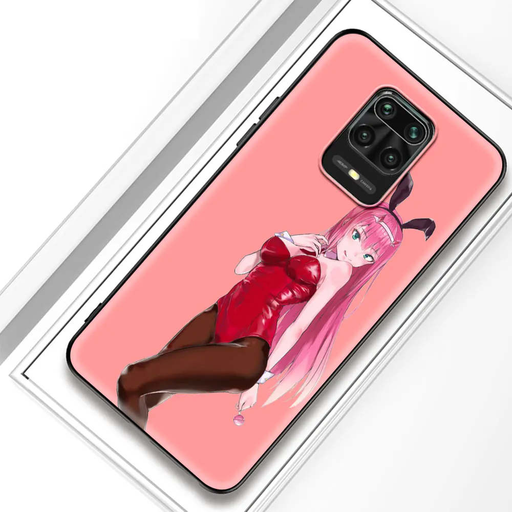 

Zero Two FranXX Anime Girl Phone Case For Redmi Note 9 9S 8T 8 7 6 9A 9C 9i 8A 7A 6A K30 K20 Pro 4G Silicone Black Coque Cases