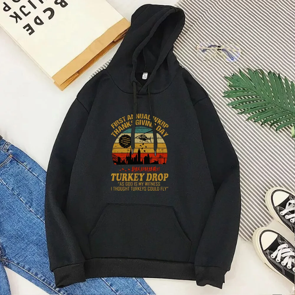 

Hoodie Thanksgiving Day Funny Thanksgiving Sweatshirts Vintage Women Sweatshirt 2021 Turkey Long Sleeve Oversized new