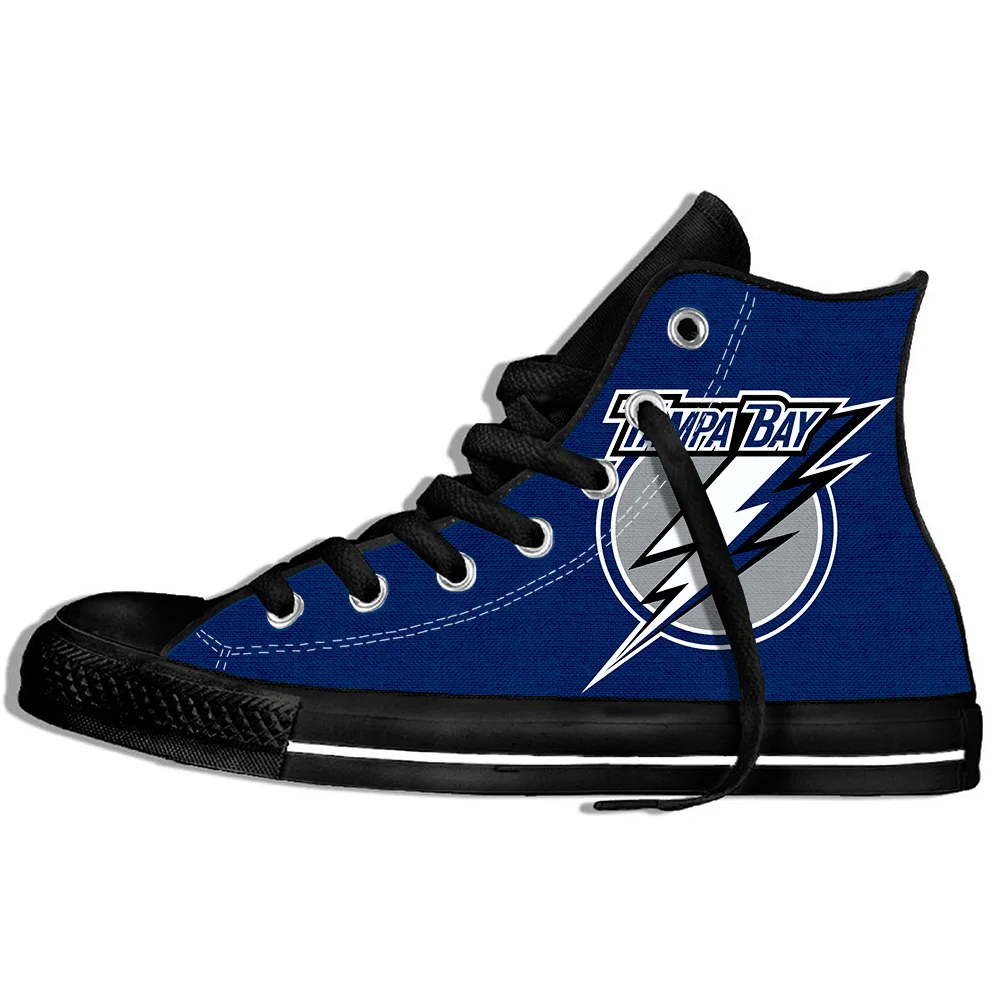Tampa Bay Lightning5 Мужские женские модные кроссовки Tampa Bay Lightning на шнуровке унисекс высокие кроссовки - Цвет: Tampa Bay Lightning5
