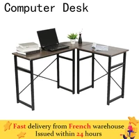 l shape wood computer desk corner desk laptop desk writing table study desk save space office furniture laptop workstation hwc