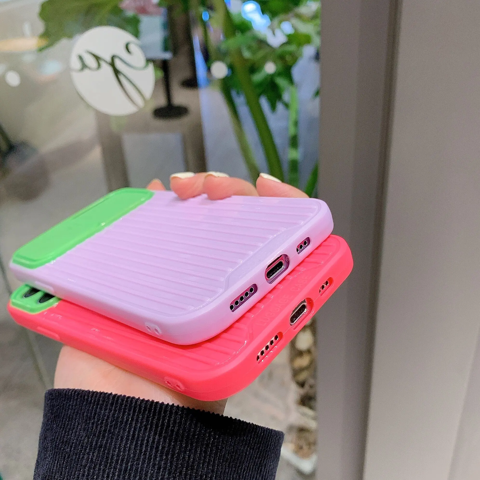 

Slide Lens Case for iPhone 12 Pro Max Candy Color Stripe Silicone Camera Protect Cover for iPhone X XS SE 2020 11 pro XR Cases