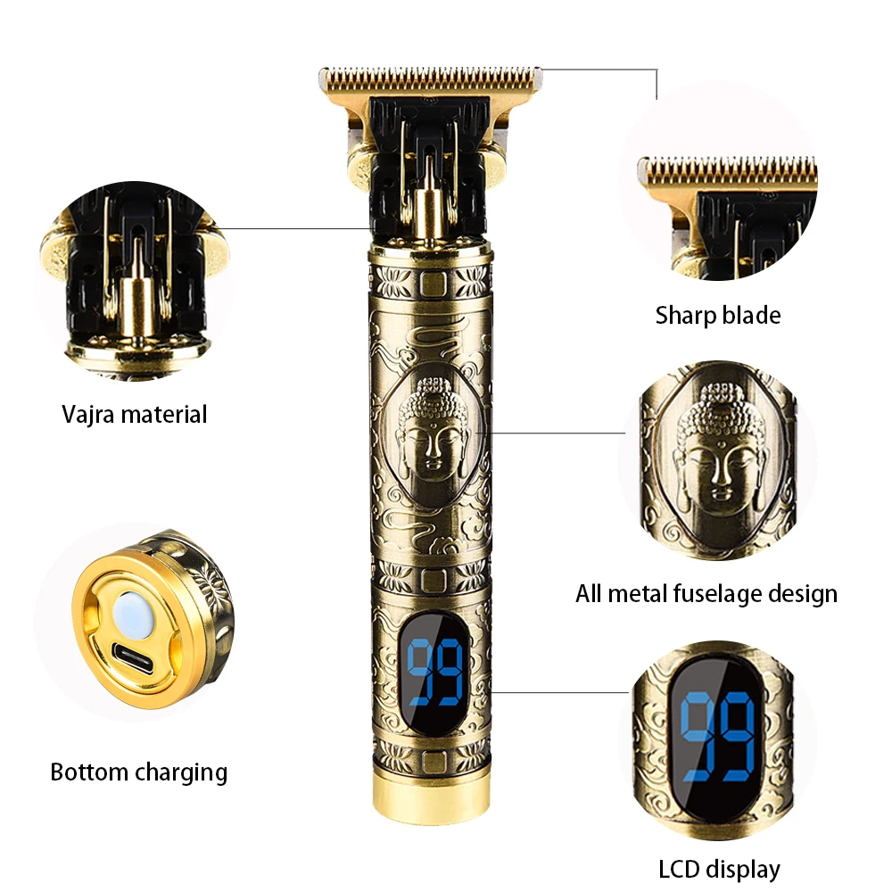 

Hair Trimmer Barber Hair Clipper Cordless Hair Cutting Machine Beard Trimmer Shaving Machine Wireless Electric Razor Men Shaver