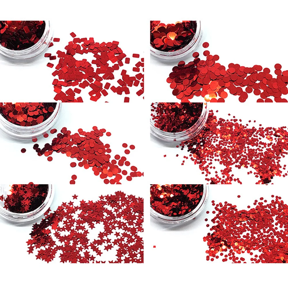 3D маникюрные Блестки для ногтей набор хлопьев акриловые наклейки блестящие на