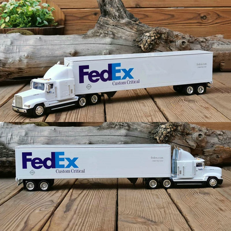 38 см литье под давлением 1/50 масштаб FedEx транспортный контейнер полуприцеп прицеп