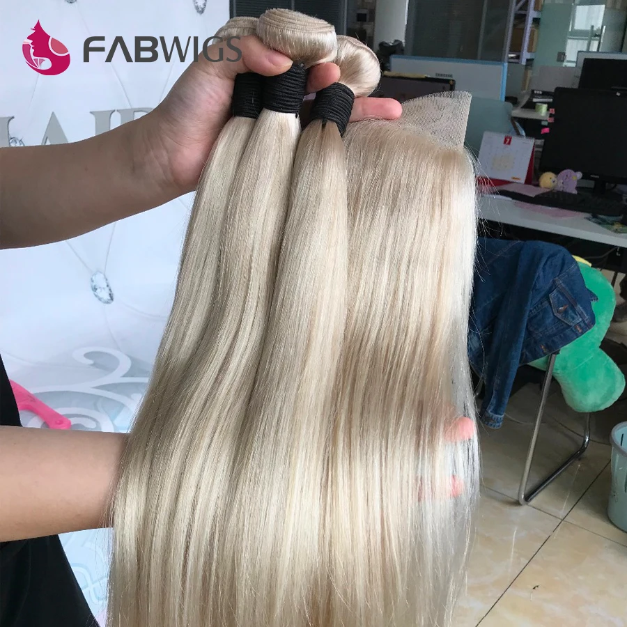 Fabwigs#60 пепельного цвета блонд Синтетические волосы на кружеве парики из натуральных волос на кружевной основе бразильские 13X4 Синтетические волосы на кружеве al с пучки Комбинации парик