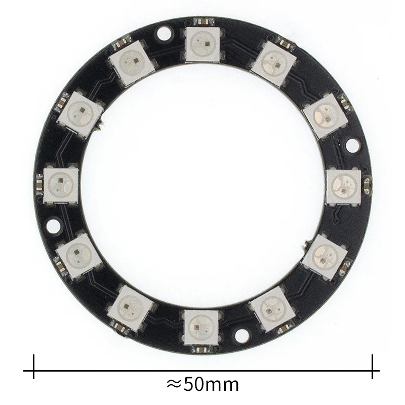 10 шт. RGB LED Ring 12 бит WS2812 5050 со встроенным модулем драйвера для | Электронные