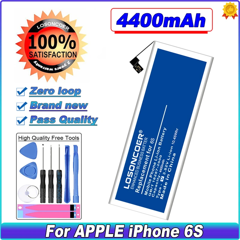 Топ Высокой Емкости для Оригинальной Батареи Apple iPhone 6 Plus 6S / 6S / 7/ 7 Зарядное Устройство Батарея+Подарок Телефонная Подставка+Инструменты для Ремонта