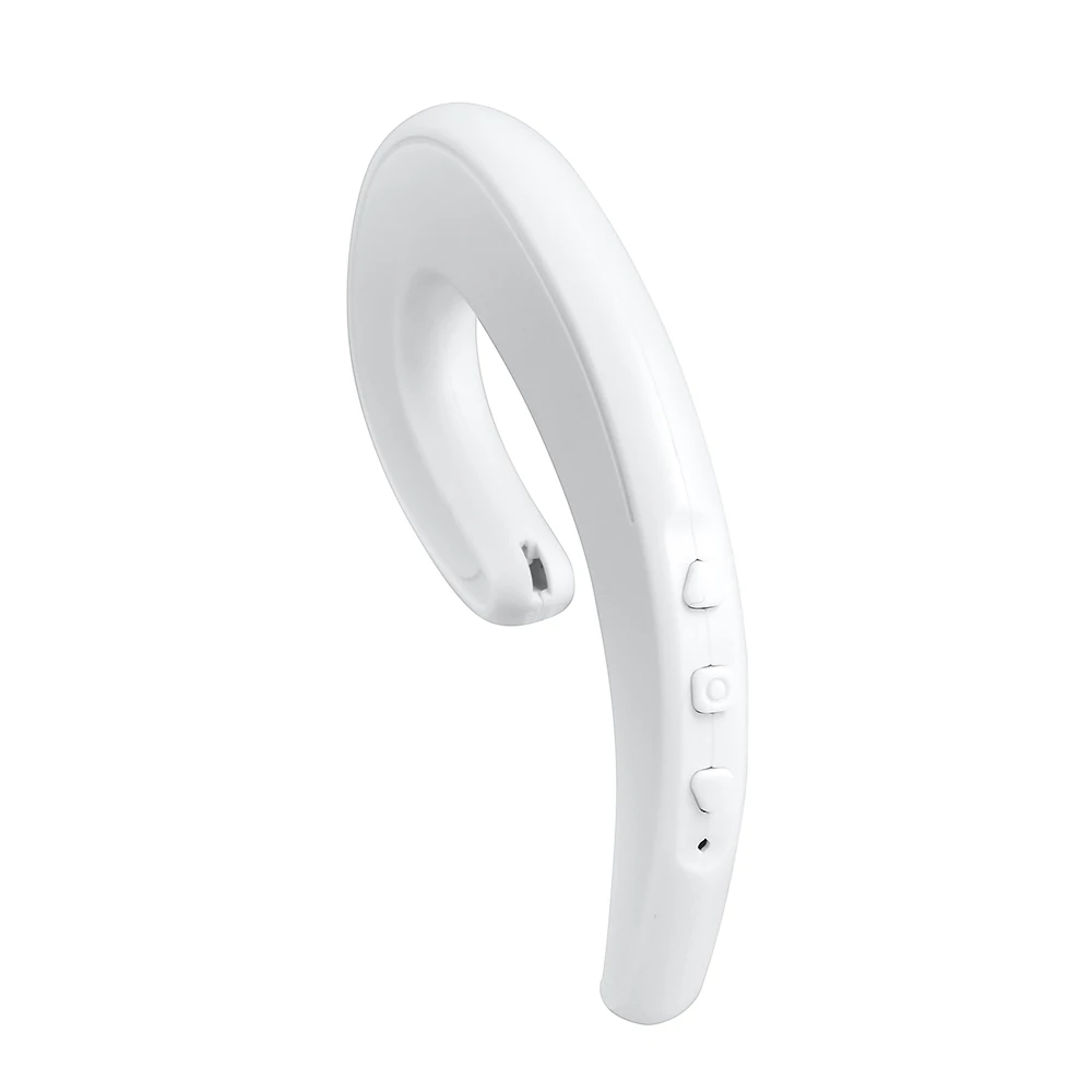 Беспроводные наушники, Bluetooth наушники, ушные крючки, Спортивная стереогарнитура для телефона, iPhone, Xiaomi, костная проводимость, наушники - Цвет: White