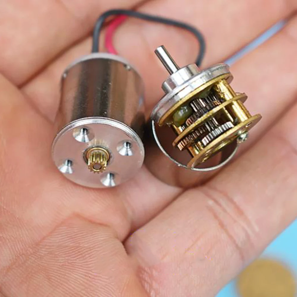 Полностью металлическая коробка передач редукторный двигатель мини полый мотор