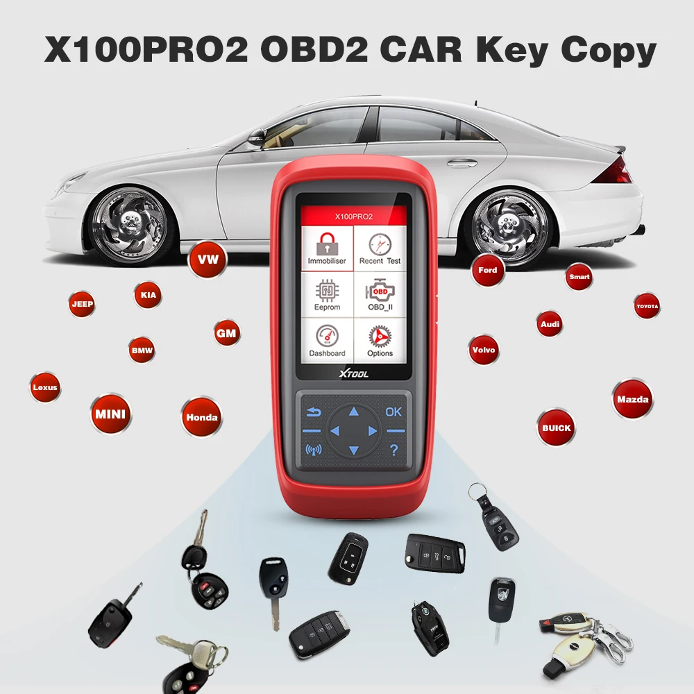 Программатор ключей XTOOL X100 Pro2 для авто сканер считывания кодов автомобиля с