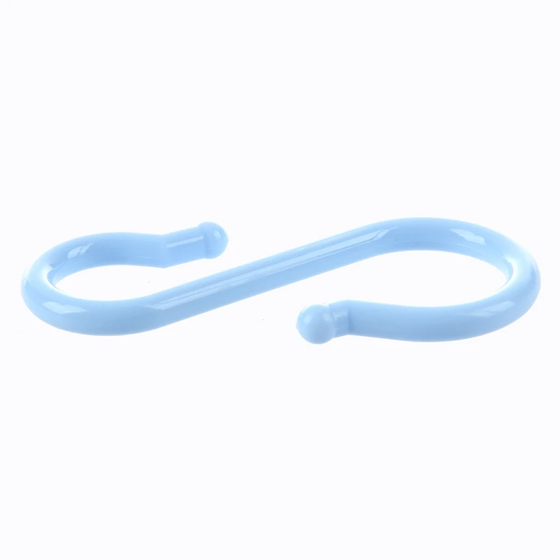 

Maya Blue Plastic Punch Cup Bowl S Shaped Hooks 4 Pcs