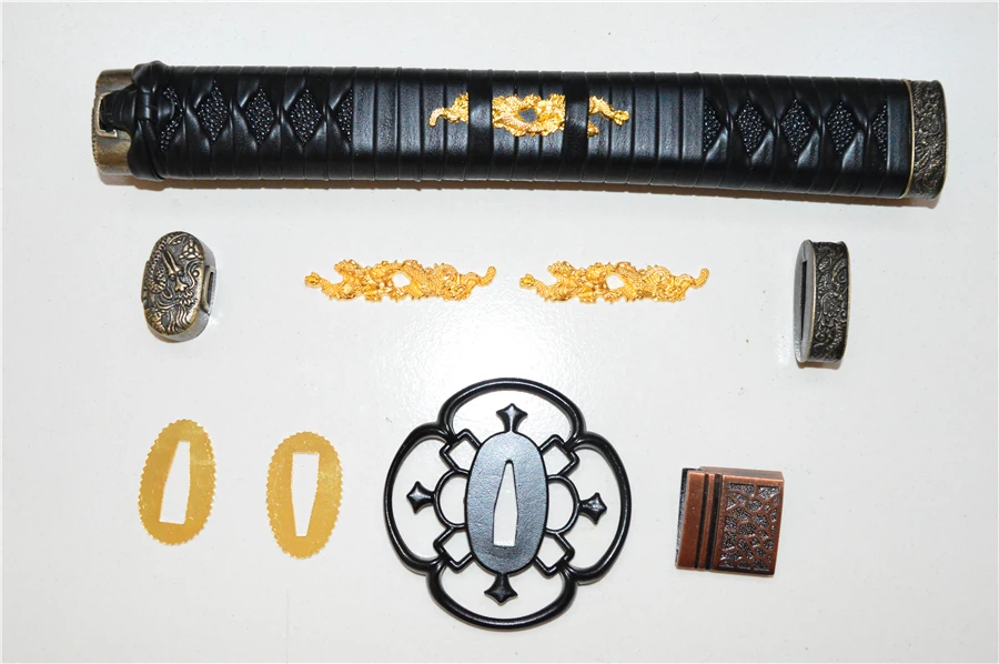 Красивый Железный защитный меч для японской Катаны/вакидзаси Набор Фитингов Tsuba +