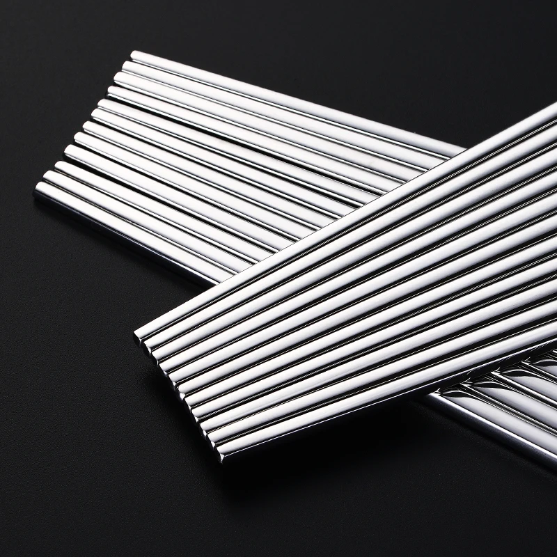 

Creative 12 zodiac 304 stainless steel chopsticks couple home anti-slip anti-hot cartoon square forming human metal chopsticks