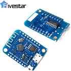 Экшн-камера с Wi-Fi подключением макетная плата микро USB 3,3 V исходя из ESP-8266EX 11 цифровой Pin-код ESP8266 ESP-12 ESP12 WeMos D1 мини модуль Wemos D1