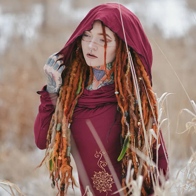 Маскарадный костюм для Хэллоуина лесной эльф фея с рисунком эльфов и способный