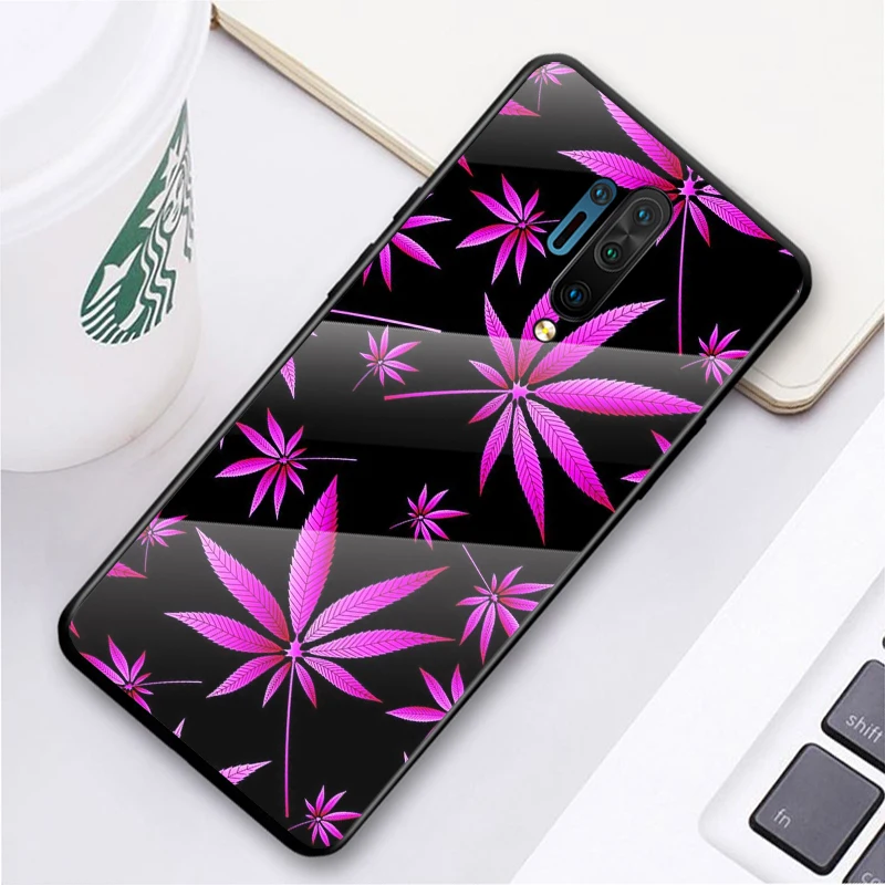tempered glass hot new shell luxury cover abstractionism art high weed for oneplus 7 7t 8 z 8 8t 9 9r nord pro 5g phone case free global shipping