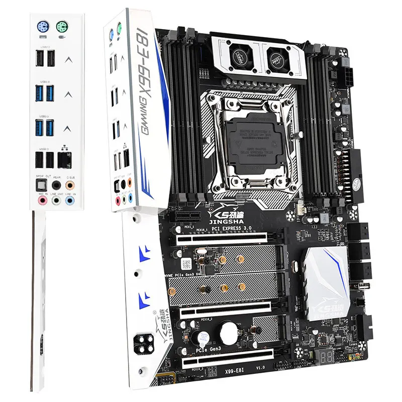 Набор материнской платы JINGSHA X99 E8I с сервером E5 2678V3 и 4*8 ГБ DDR4 2133 МГц ECC REG NVME USB3.0