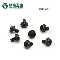 100pcs toothed hex 632 computer pc case hard drive motherboard mounting screws indented hexagon washer