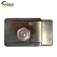 anjielasmart 12v electronic door lock access control system smart single headlock work for home video doorphone intercom system